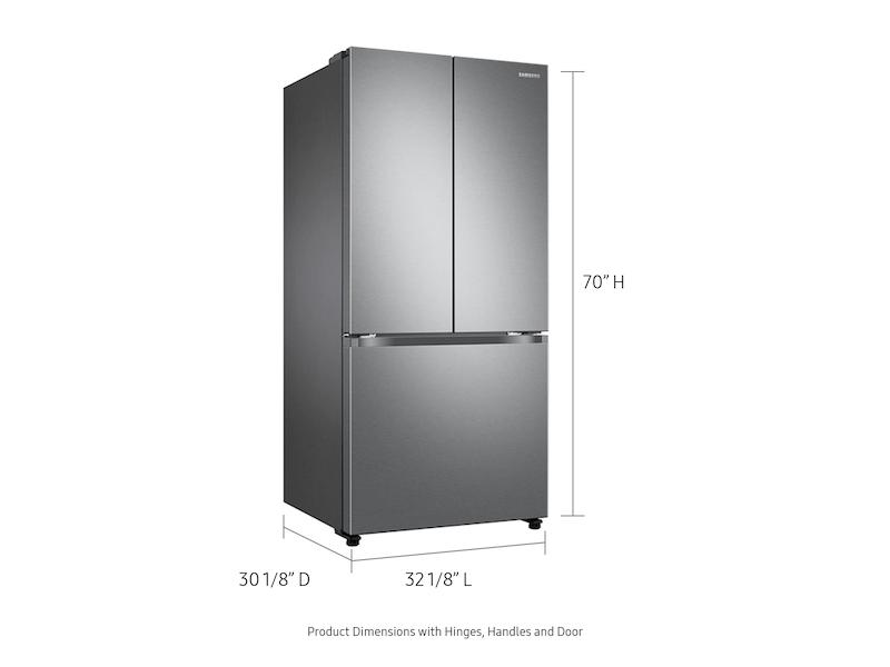 19.5 cu. ft. Smart 3-Door French Door Refrigerator in Stainless Steel