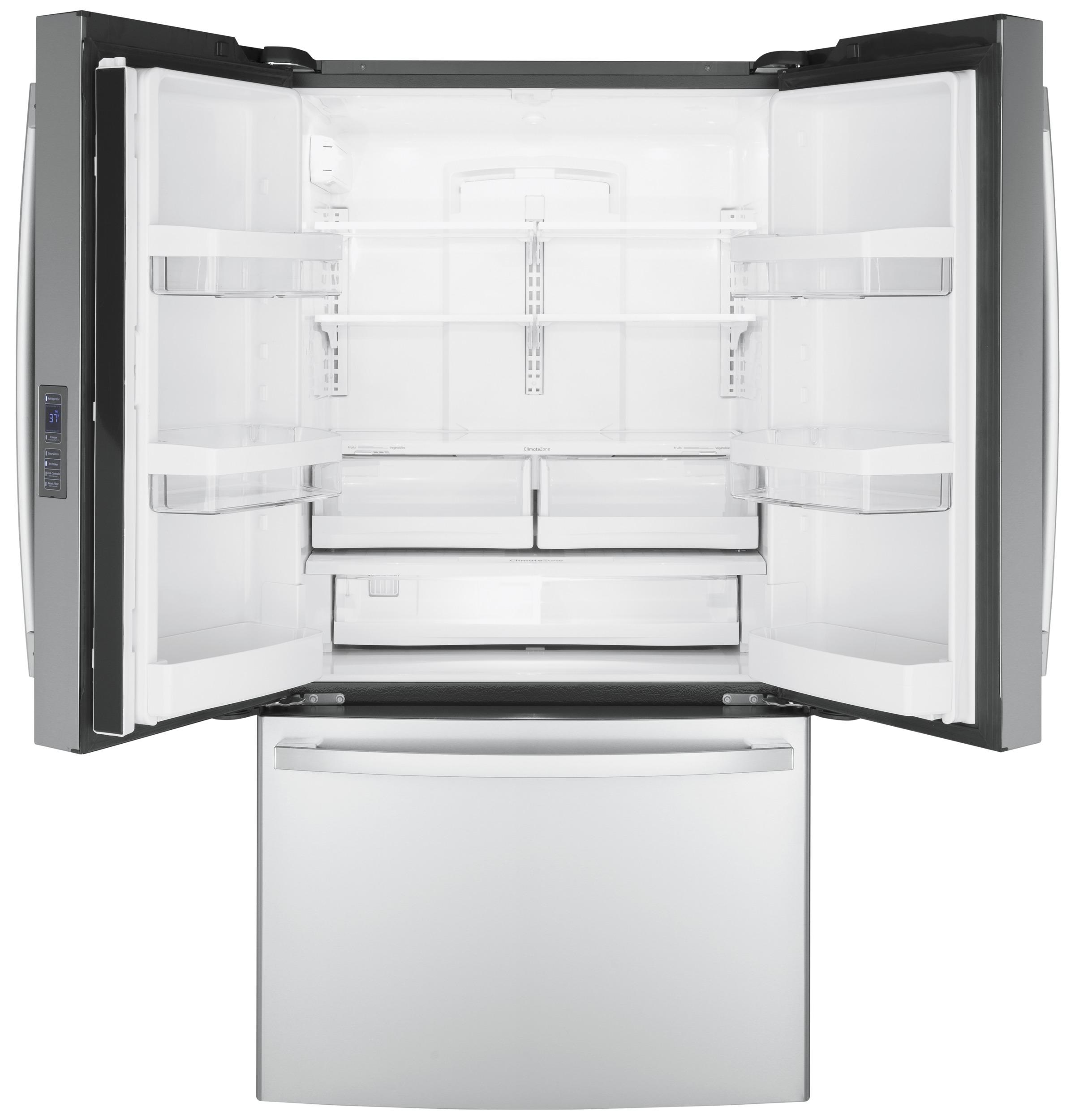 GWE23GYNFS GE® ENERGY STAR® 23.1 Cu. Ft. Counter-Depth Fingerprint Resistant French-Door Refrigerator