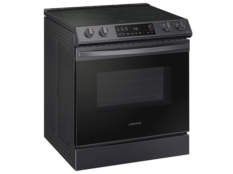 6.3 cu. ft. Smart Slide-in Electric Range in Black Stainless Steel