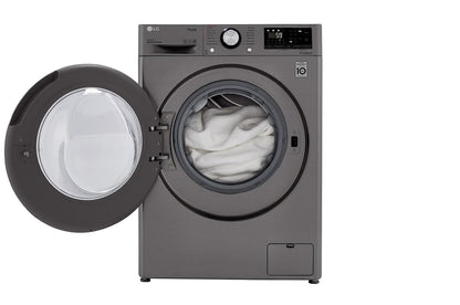 Lg WM3555HVA 2.4 cu. ft. Smart Wi-Fi Enabled Compact Front Load All-In-One Washer/Dryer Combo with Built-In Intelligence