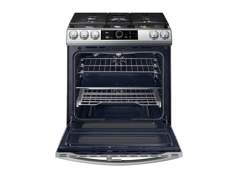 Samsung 6.0 cu ft. Smart Slide-in Gas Range with Flex Duo™, Smart Dial