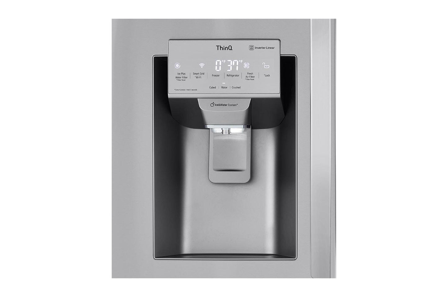 Lg LRMVS2806S 28 cu. ft. Smart InstaView® Door-in-Door® Double Freezer Refrigerator with Craft Ice™