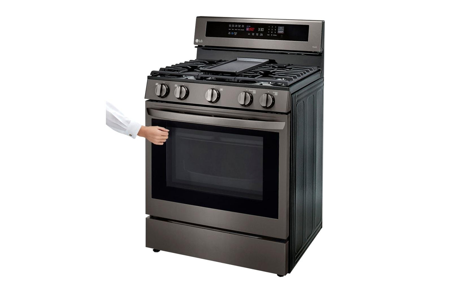 Lg LRGL5825D 5.8 cu ft. Smart Wi-Fi Enabled True Convection InstaView® Gas Range with Air Fry