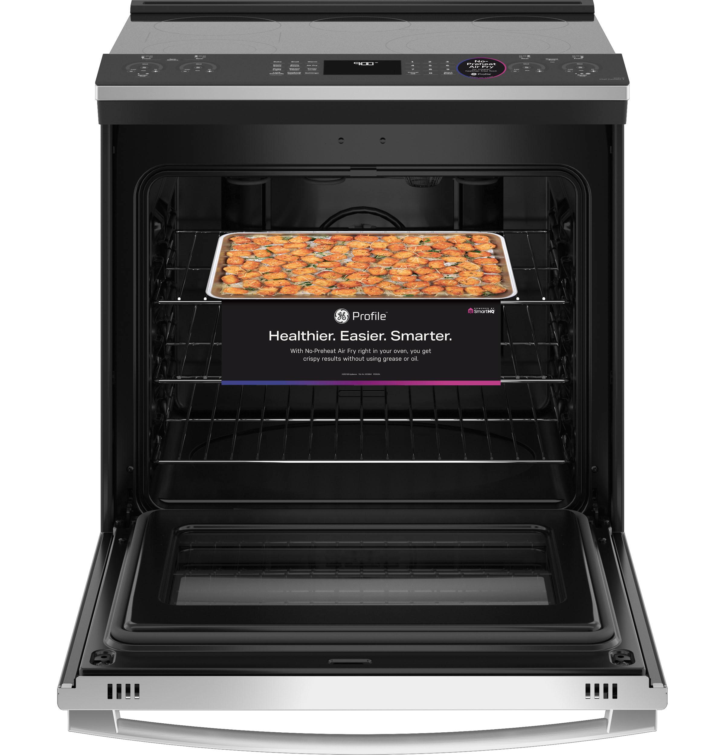 PSS93YPFS GE Profile™ 30" Smart Slide-In Electric Convection Fingerprint Resistant Range with No Preheat Air Fry