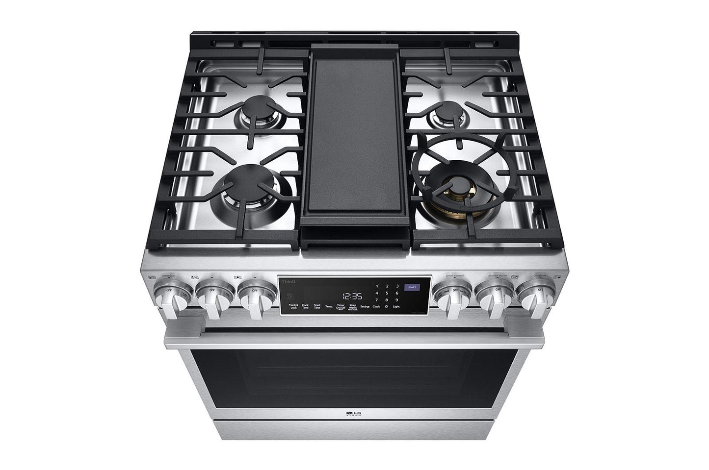 LSDS6338F LG STUDIO 6.3 cu. ft. Smart Wi-Fi Dual Fuel Slide-in Range with ProBake Convection® and EasyClean®