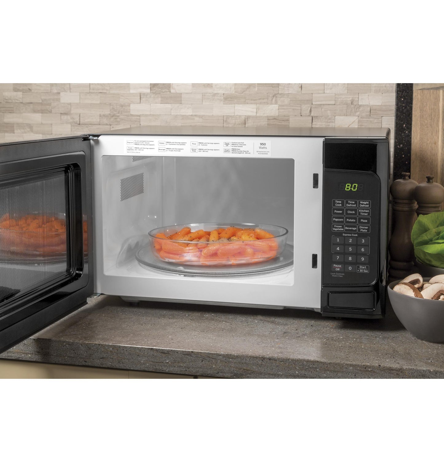 GE® 1.1 Cu. Ft. Capacity Countertop Microwave Oven