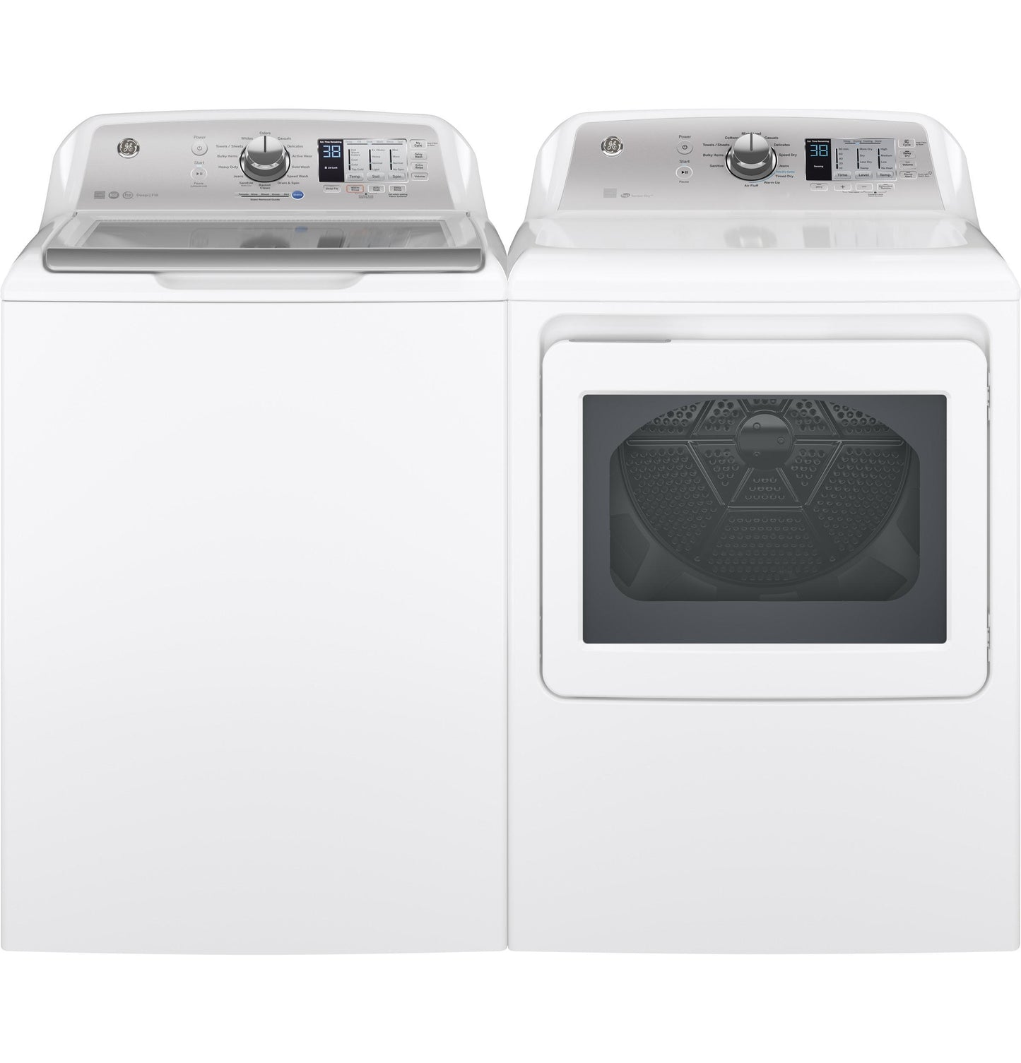 GE® 7.4 cu. ft. Capacity aluminized alloy drum Electric Dryer with Sensor Dry
