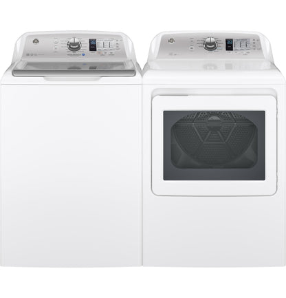 GE® 7.4 cu. ft. Capacity aluminized alloy drum Electric Dryer with Sensor Dry