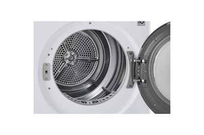Lg DLHC1455W 4.2 cu. ft. Smart Wi-Fi Enabled Compact Front Load Dryer with Dual Inverter HeatPump™ Technology