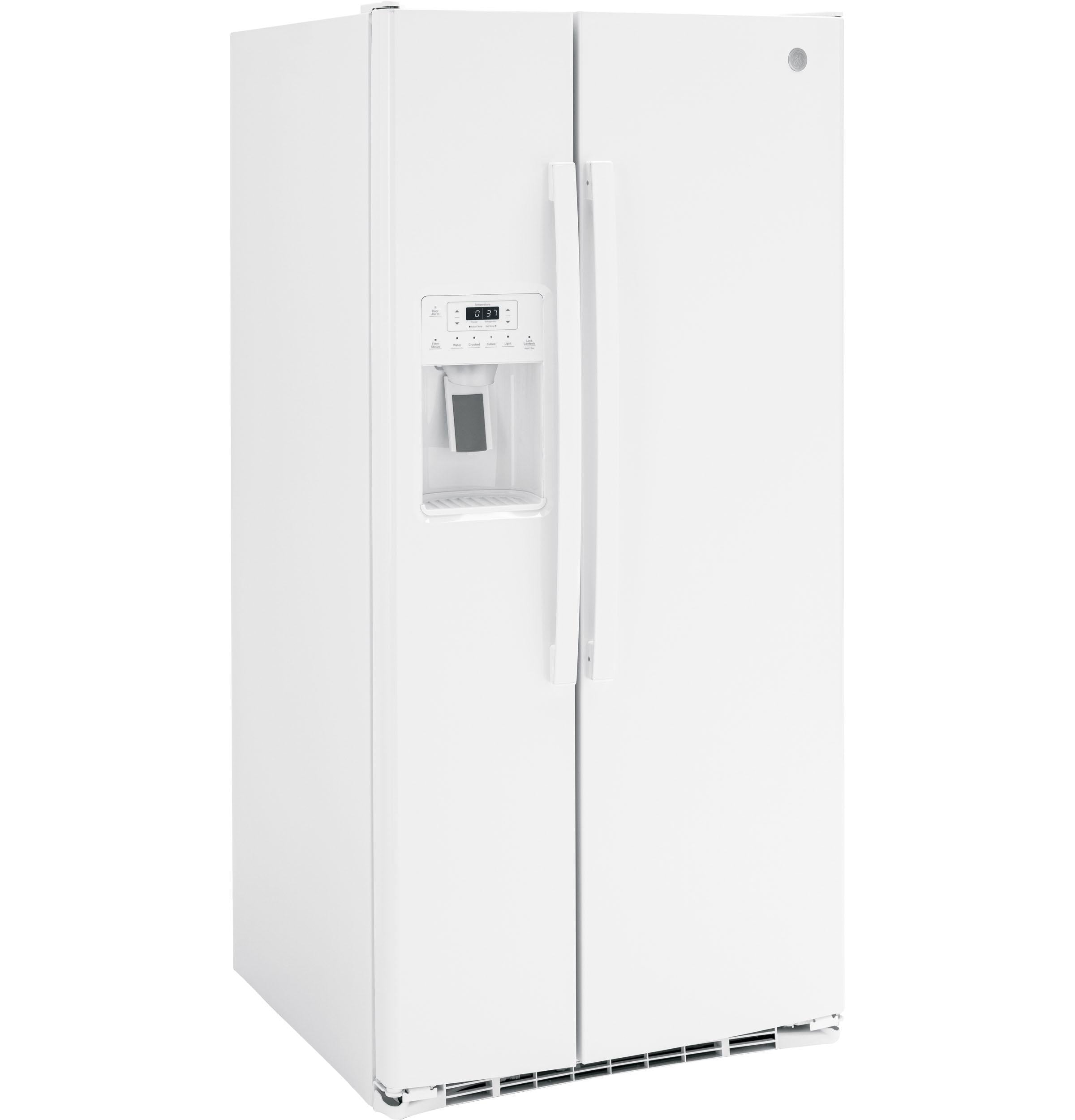 GE Energy Star 23.0 Cu. ft. Side-By-Side Refrigerator White GSE23GGPWW