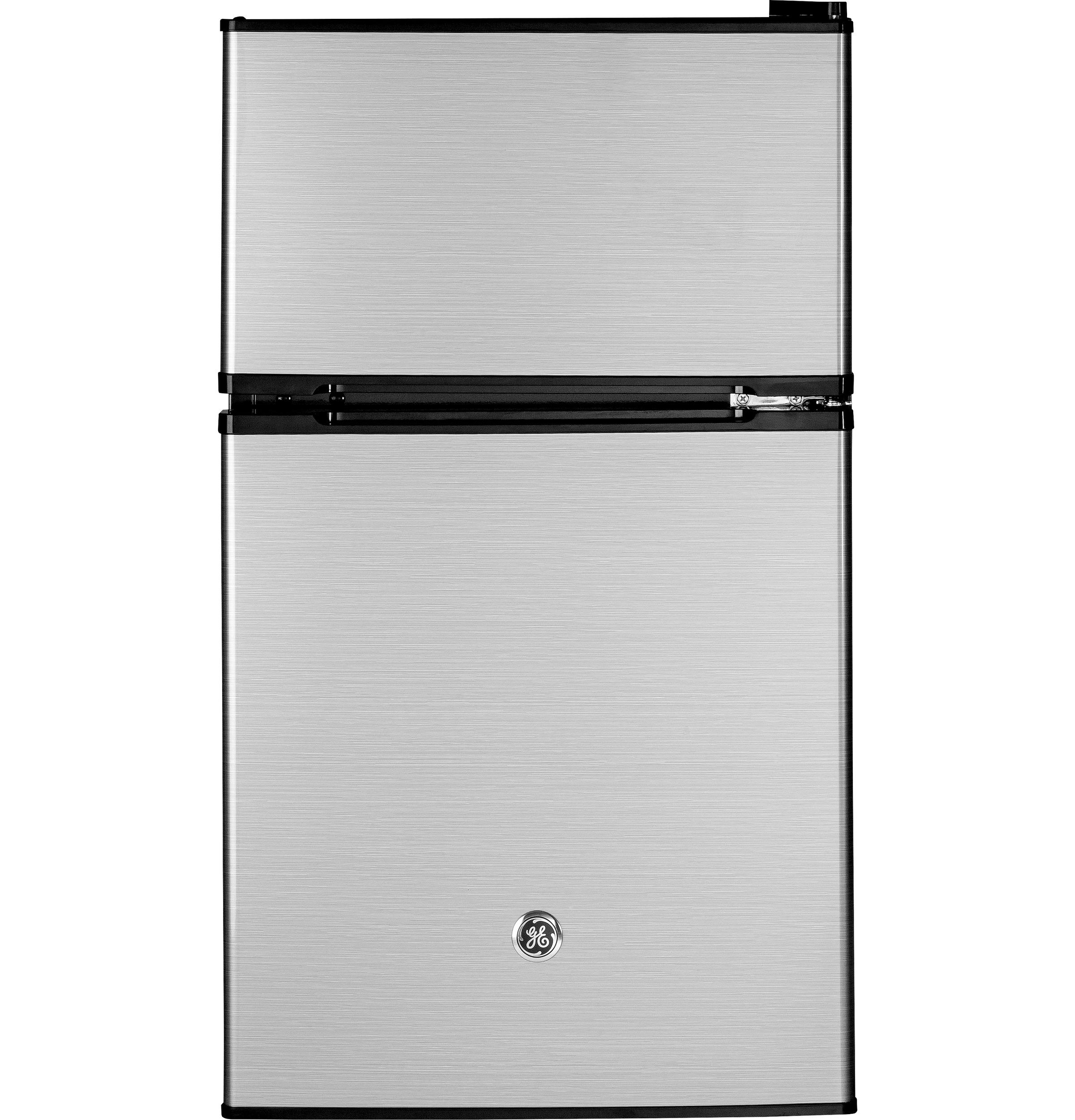 GDE03GLKLB GE® ENERGY STAR® Double-Door Compact Refrigerator