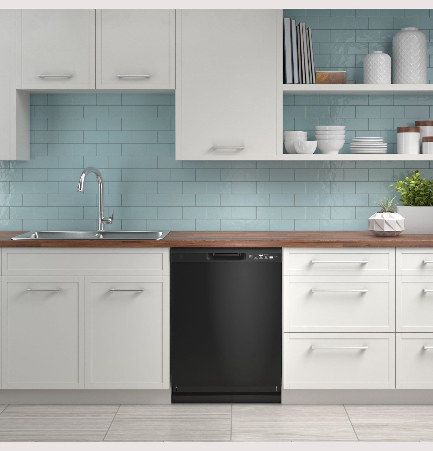 GDF511PGRBB GE® ENERGY STAR® Dishwasher with Front Controls with Power Cord