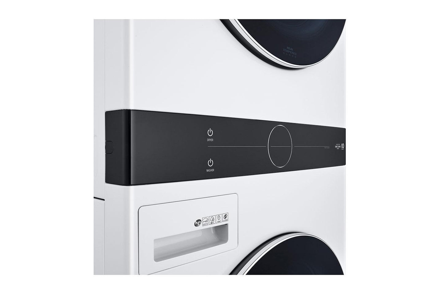 Lg WKEX200HWA Single Unit Front Load LG WashTower™ with Center Control™ 4.5 cu. ft. Washer and 7.4 cu. ft. Electric Dryer