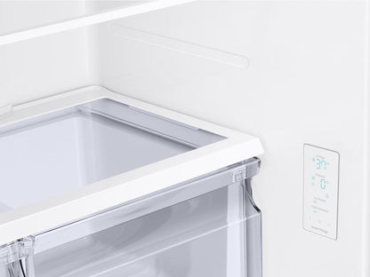 Samsung RF18A5101SG 18 cu. ft. Smart Counter Depth 3-Door French Door Refrigerator in Black Stainless Steel