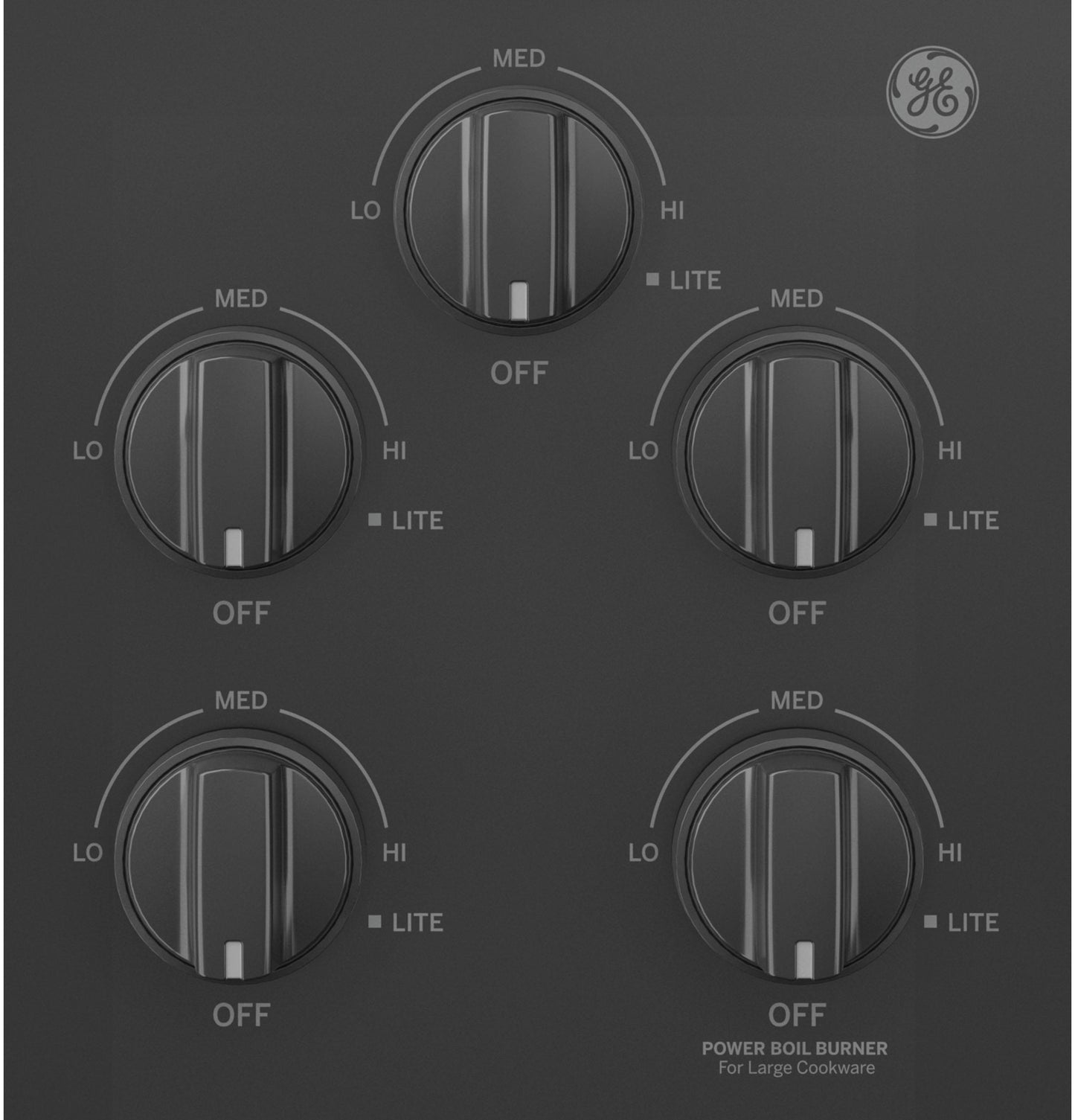 JGP3036DLBB GE® 36" Built-In Gas Cooktop with Dishwasher-Safe Grates