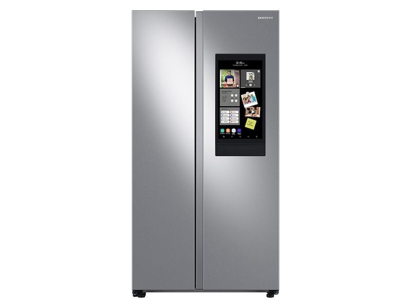 Samsung 27.3 cu. ft. Smart Side-by-Side Refrigerator with Family Hub™ in Stainless Steel