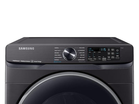 Samsung DVE50A8500V 7.5 cu. ft. Smart Electric Dryer with Steam Sanitize+ in Brushed Black