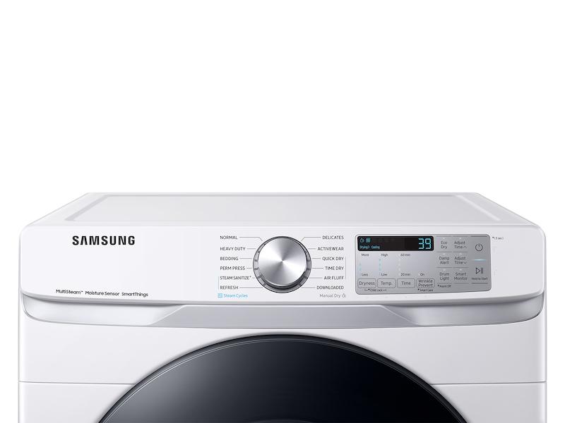 Samsung DVE45B6300W 7.5 cu. ft. Smart Electric Dryer with Steam Sanitize+ in White