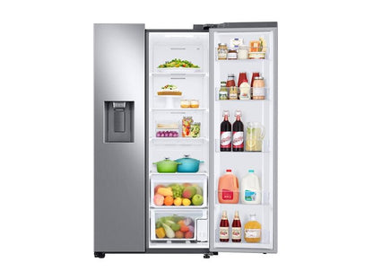 Samsung RS27T5200SR 27. 4 cu. ft. Side-by-Side Refrigerator with Large Capacity in Stainless Steel