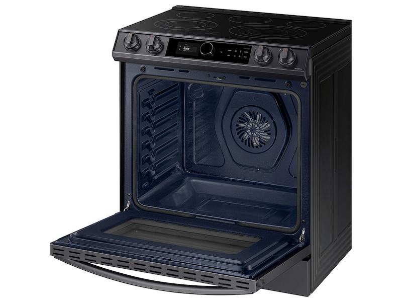 Samsung NE63T8711SG 6.3 cu ft. Smart Slide-in Electric Range with Smart Dial & Air Fry in Black Stainless Steel