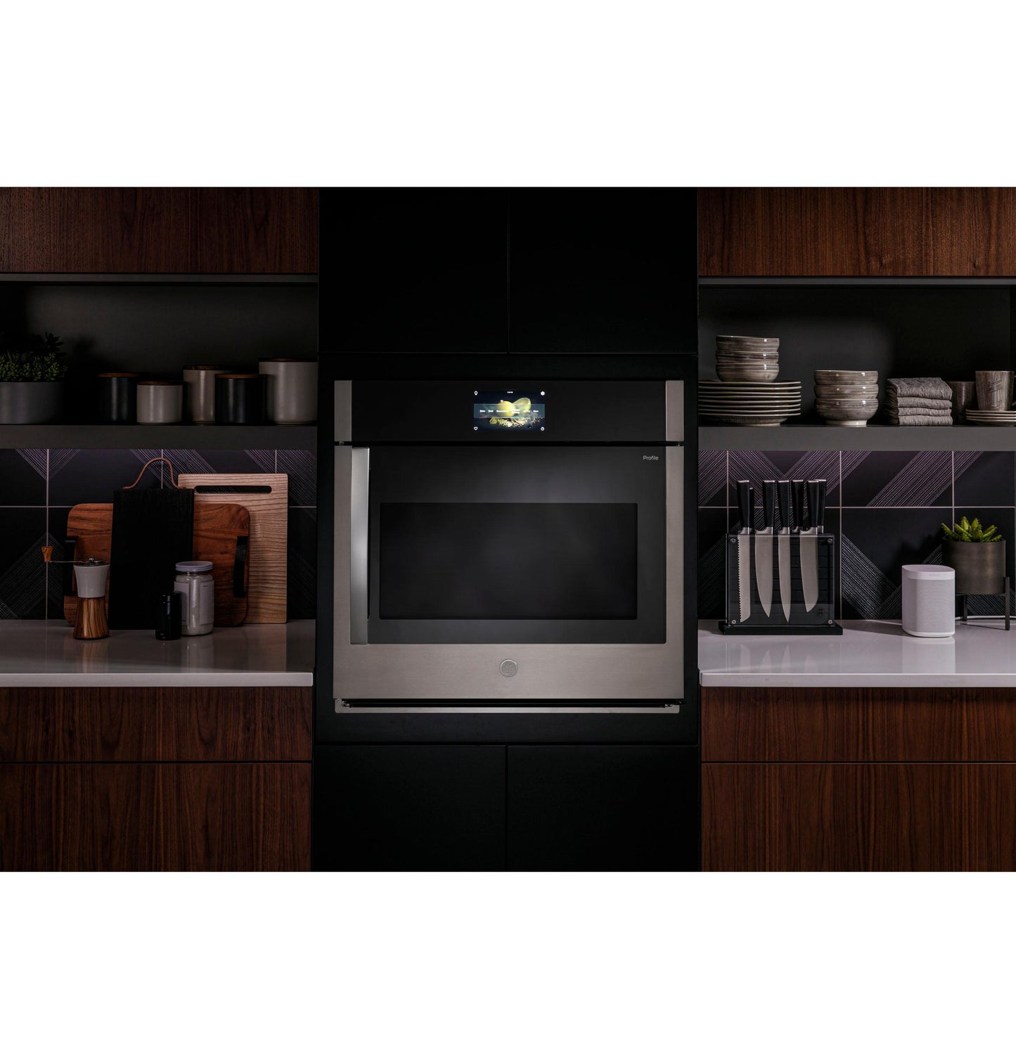 PTS700LSNSS GE Profile™ 30" Smart Built-In Convection Single Wall Oven with Left-Hand Side-Swing Doors