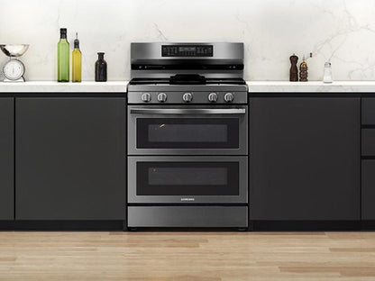 Samsung NX60A6751SG 6.0 cu. ft. Smart Freestanding Gas Range with Flex Duo™ & Air Fry in Black Stainless Steel