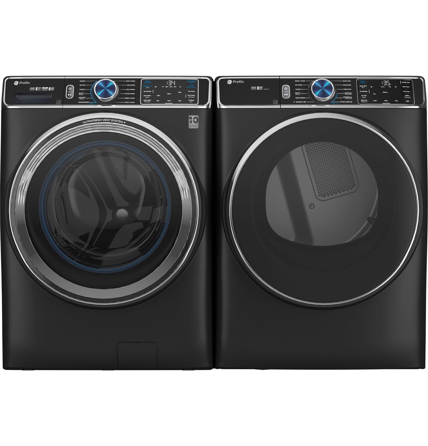 GE Profile™ 5.3 cu. ft. Capacity Smart Front Load ENERGY STAR® Steam Washer with Adaptive SmartDispense™ UltraFresh Vent System Plus™ with OdorBlock™