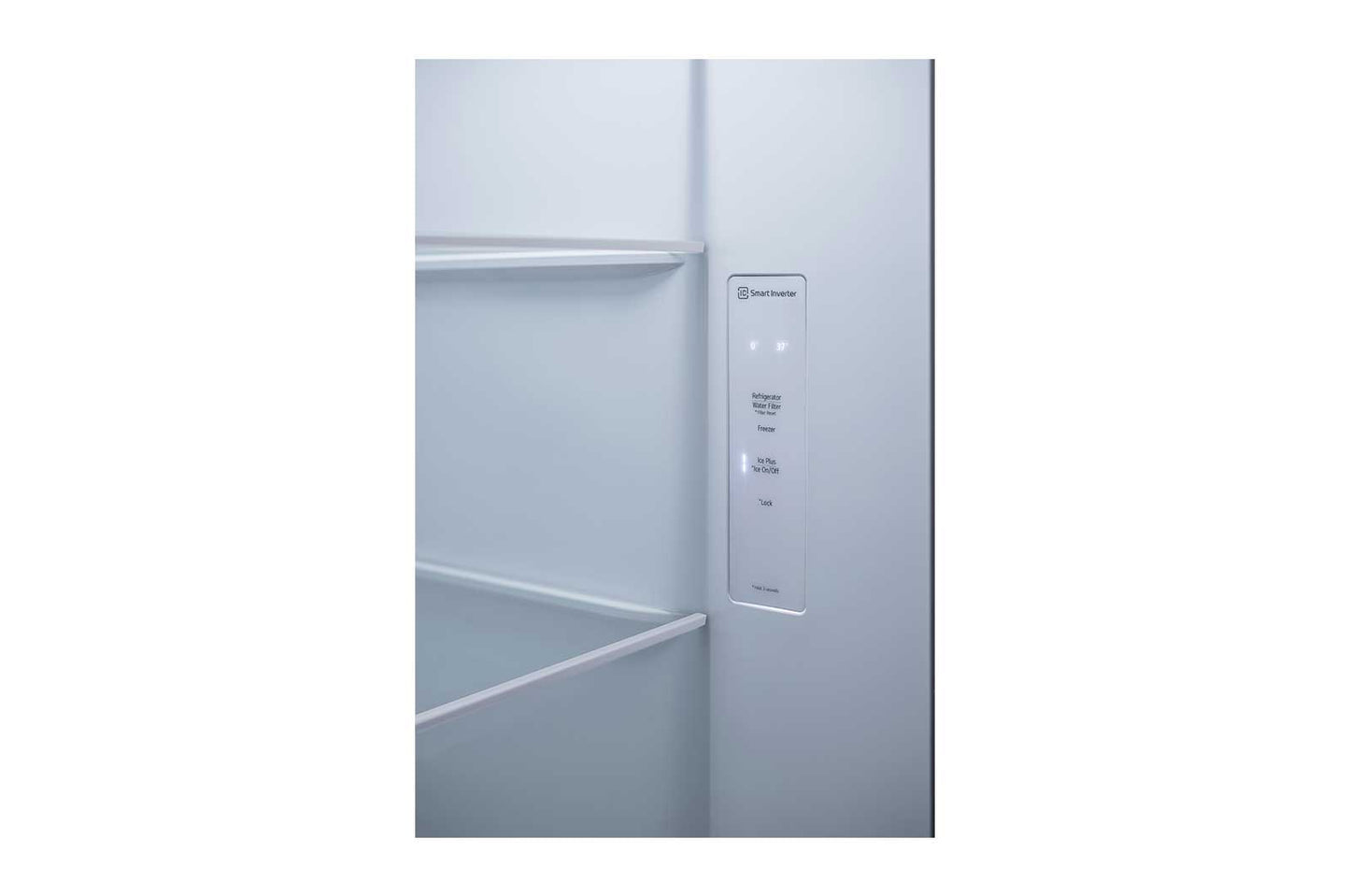 Lg 27 cu. ft. Side-by-Side Refrigerator with Smooth Touch Ice Dispenser