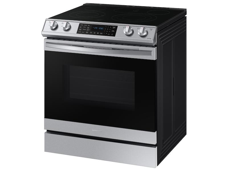 Samsung 6.3 cu. ft. Smart Slide-in Electric Range with Air Fry in Stainless Steel