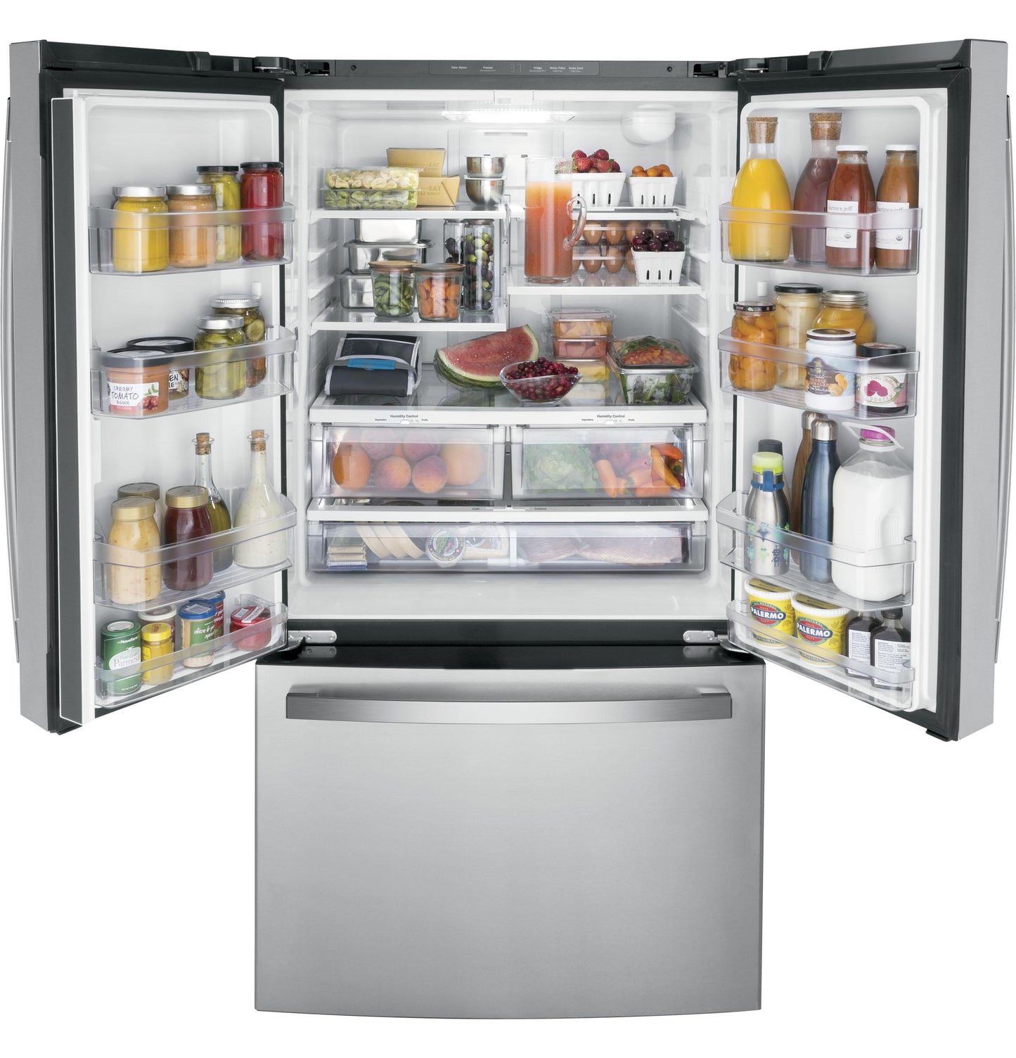 GNE27JYMFS GE ENERGY STAR 27.0 Cu. Ft. Fingerprint Resistant French-Door Refrigerator