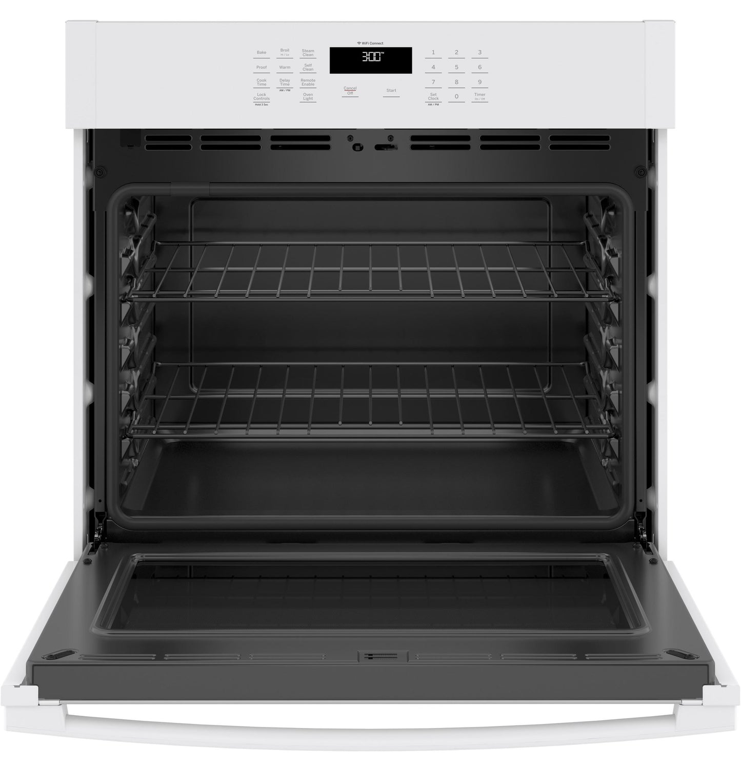 JTS3000DNWW GE® 30" Smart Built-In Self-Clean Single Wall Oven with Never-Scrub Racks