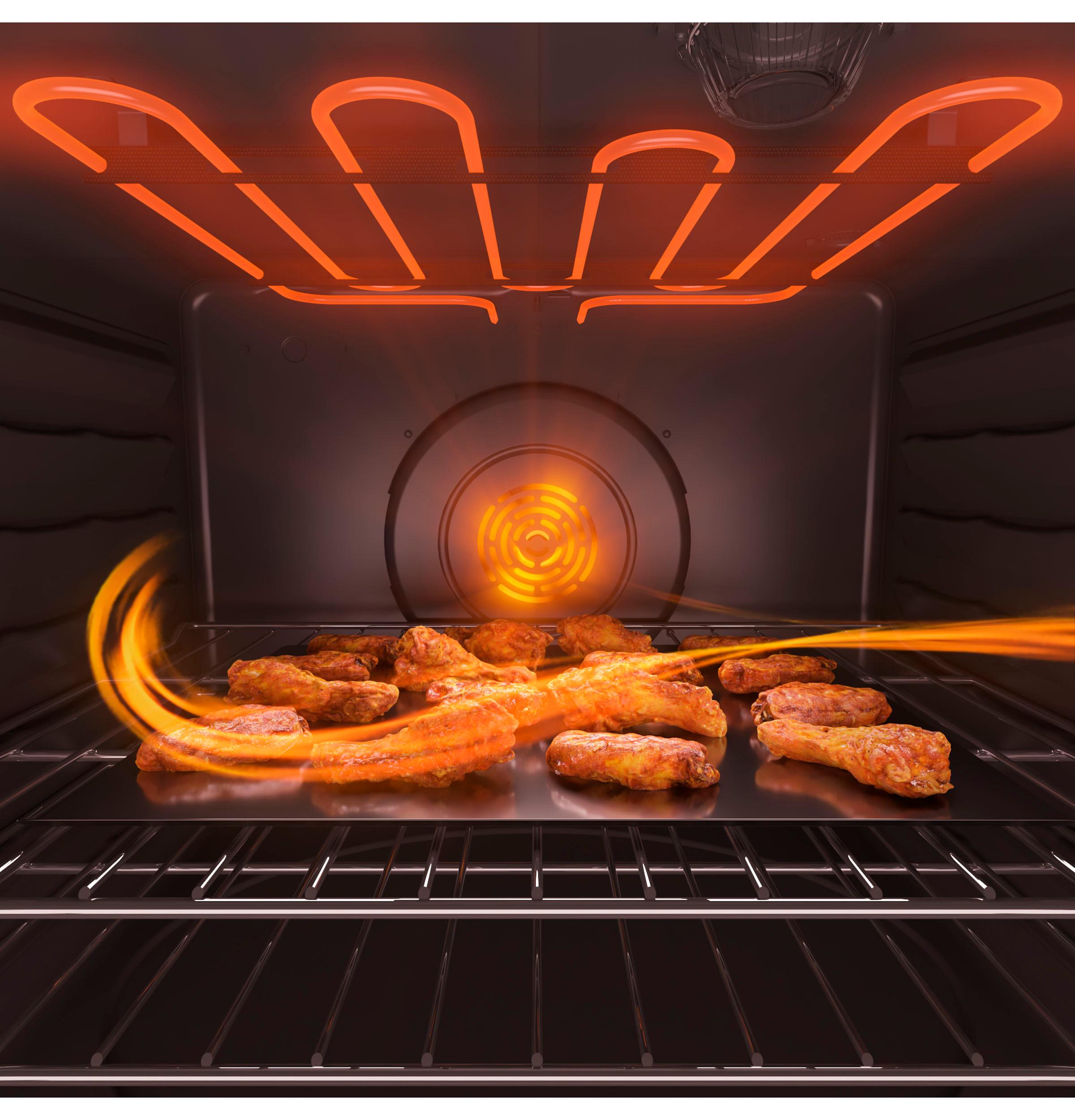 GE Profile™ 30" Smart Slide-In Fingerprint Resistant Front-Control Induction and Convection Range with No Preheat Air Fry