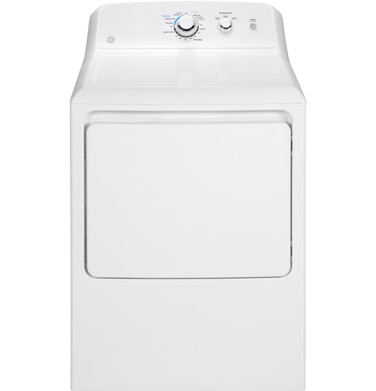 GTX33EASKWW GE 6.2 cu. ft. Capacity Electric Dryer with Up To 120 ft. Venting and Shallow Depth
