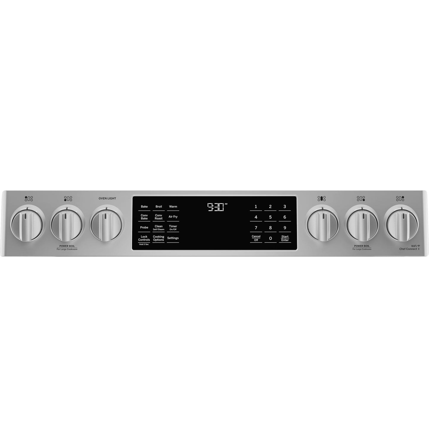P2S930YPFS GE Profile™ 30" Smart Dual Fuel Slide-In Front-Control Fingerprint Resistant Range