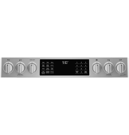 P2S930YPFS GE Profile™ 30" Smart Dual Fuel Slide-In Front-Control Fingerprint Resistant Range