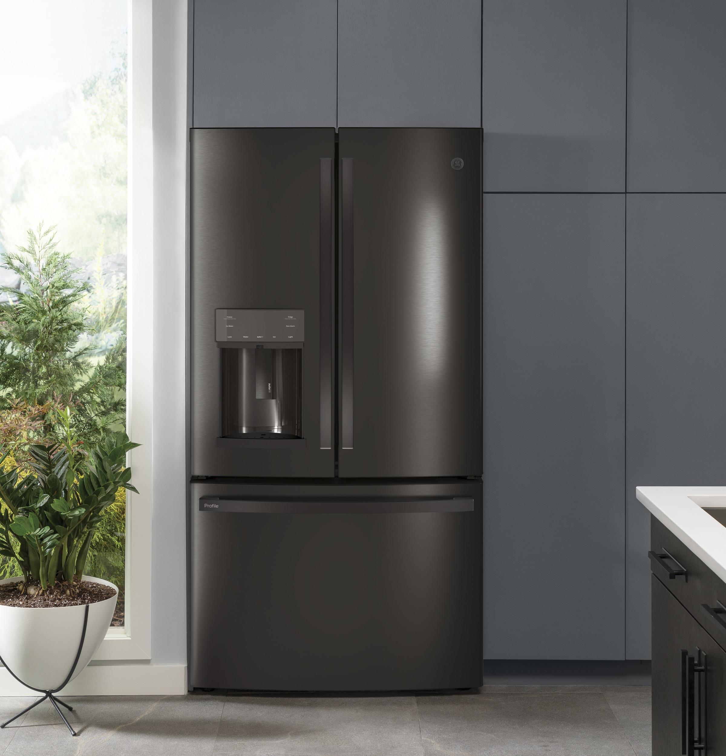 PFE28KBLTS GE Profile™ ENERGY STAR® 27.7 Cu. Ft. French-Door Refrigerator with Hands-Free AutoFill