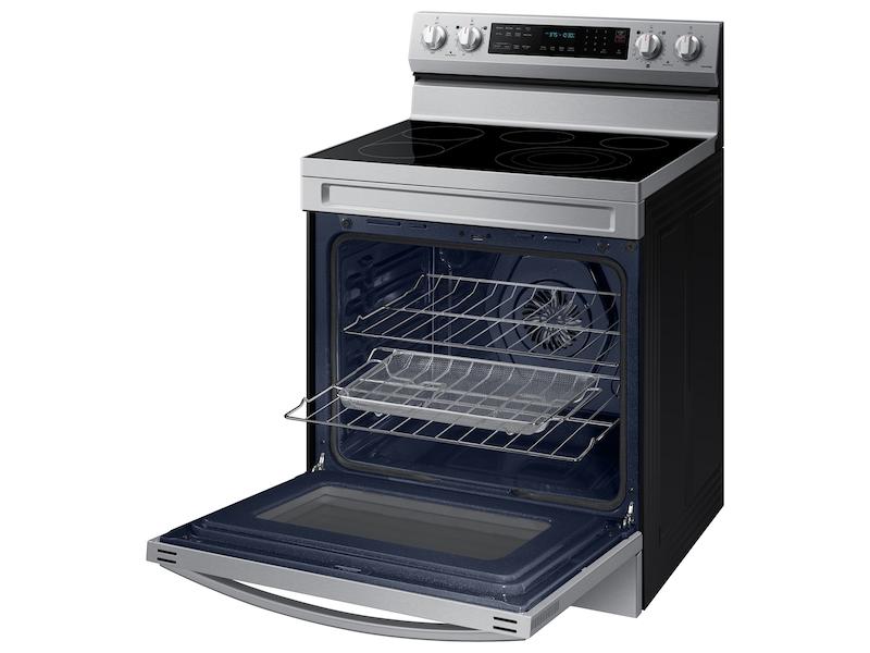 Samsung NE63A6711SS 6.3 cu. ft. Smart Freestanding Electric Range with No-Preheat Air Fry, Convection+ & Griddle in Stainless Steel