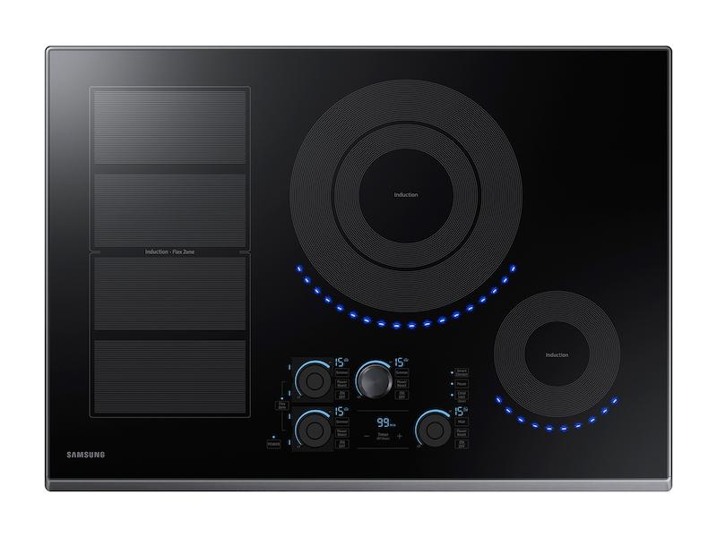 30" Smart Induction Cooktop in Black Stainless Steel