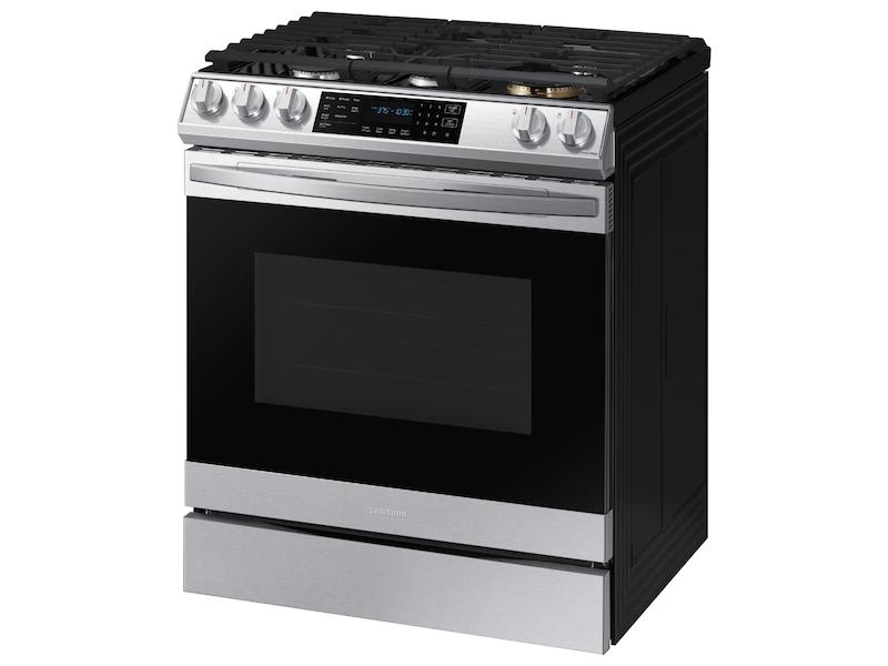 Samsung 6.0 cu. ft. Smart Slide-in Gas Range with Air Fry in Stainless Steel