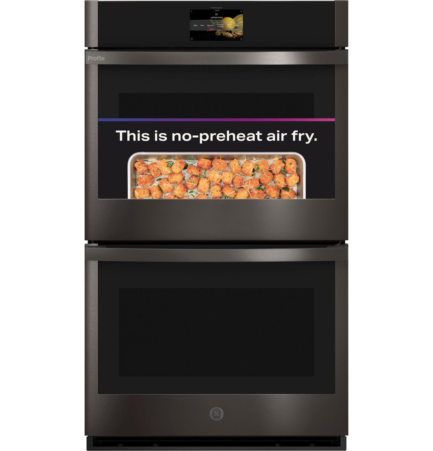 PTD7000BNTS GE Profile™ 30" Smart Built-In Convection Double Wall Oven with No Preheat Air Fry and Precision Cooking