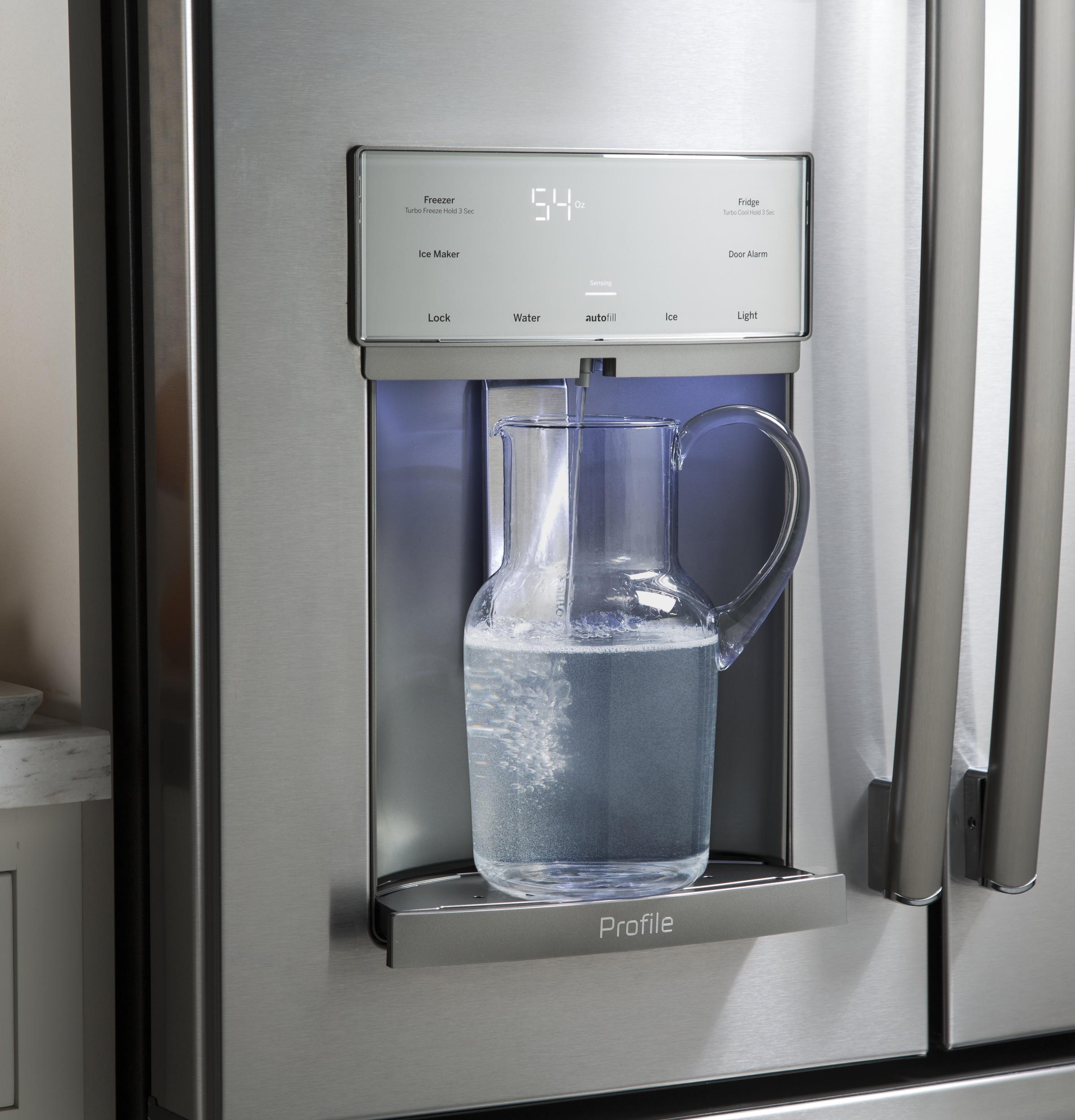 GE Profile™ Series ENERGY STAR® 22.1 Cu. Ft. Counter-Depth French-Door Refrigerator with Hands-Free AutoFill