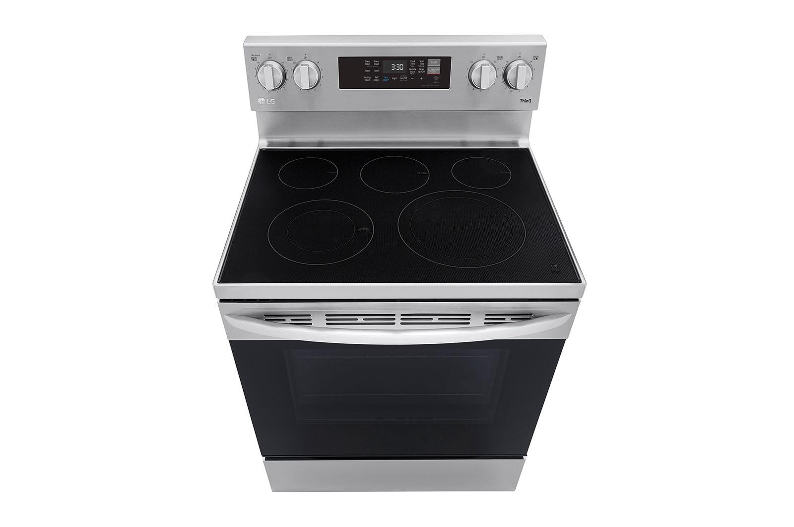 Lg 6.3 cu ft. Smart Wi-Fi Enabled Fan Convection Electric Range with Air Fry & EasyClean®