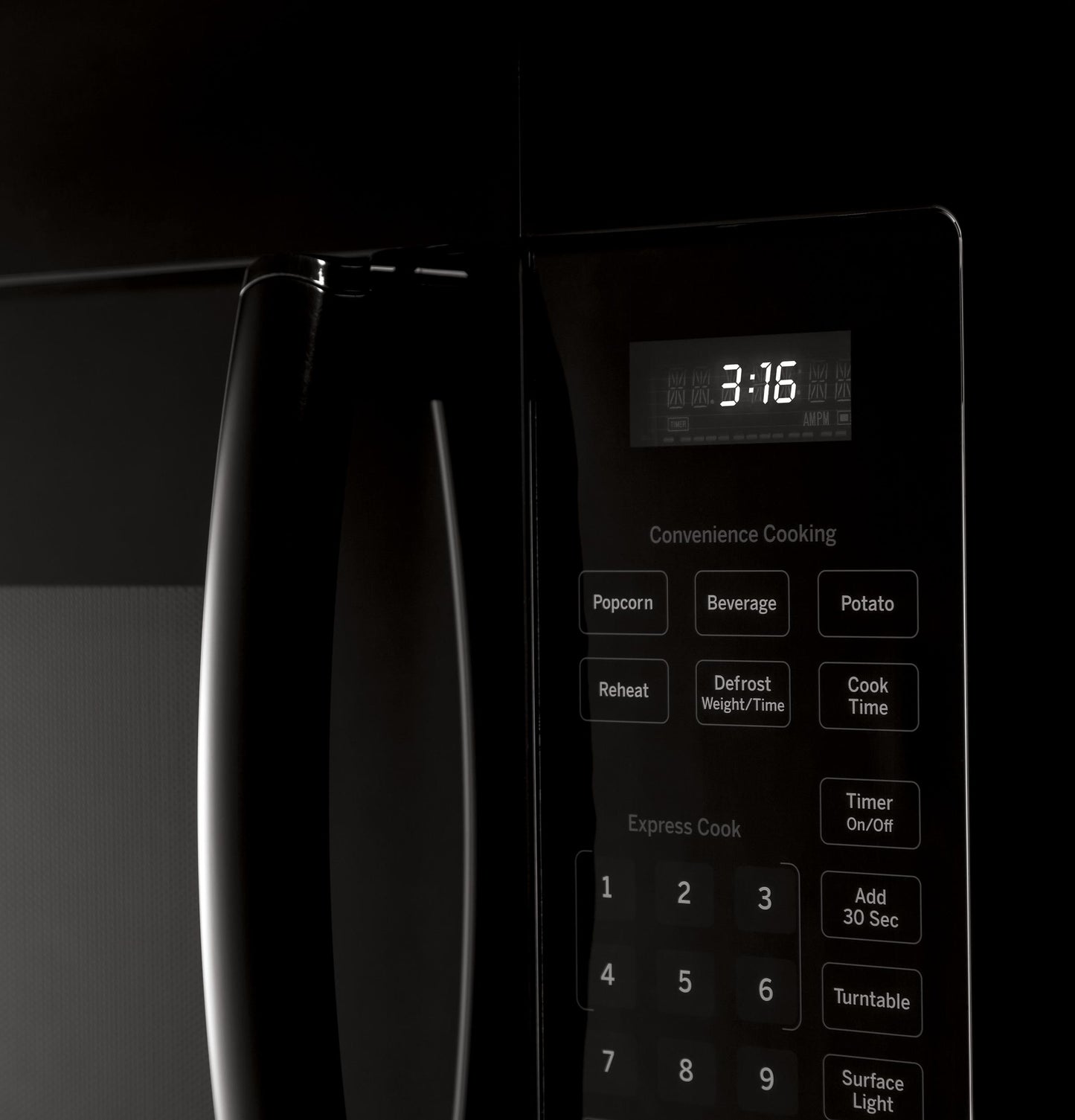 JVM3160DFBB GE® 1.6 Cu. Ft. Over-the-Range Microwave Oven