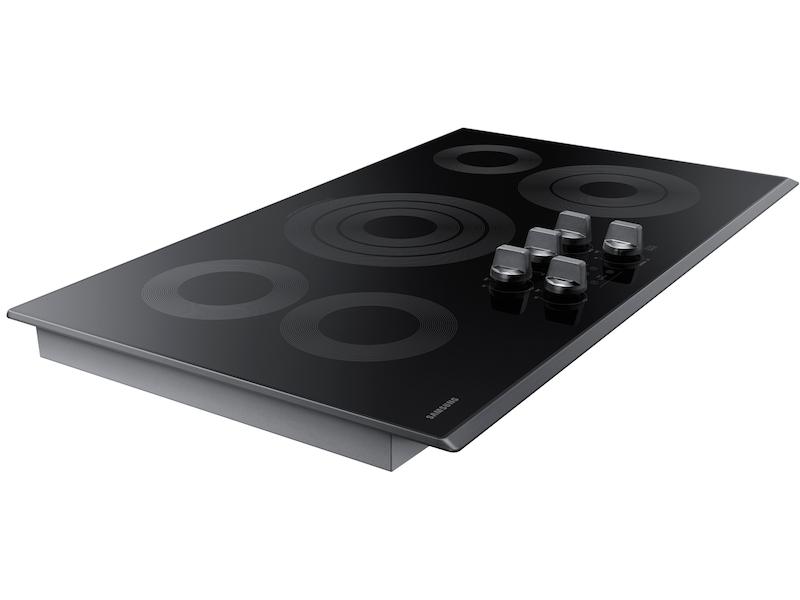 Samsung NZ36K6430RG 36" Smart Electric Cooktop in Black Stainless Steel