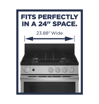 JGAS640RMSS GE® 24" Steam Clean Free-Standing/Slide-in Gas Range