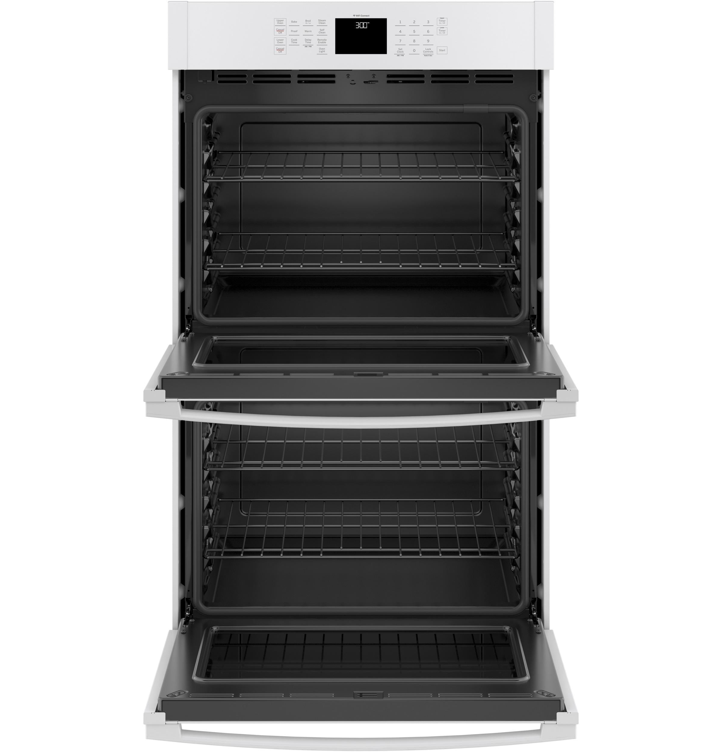 JTD3000DNWW GE® 30" Smart Built-In Self-Clean Double Wall Oven with Never-Scrub Racks