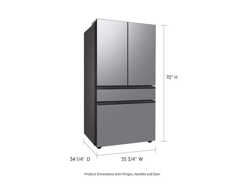 Bespoke 4-Door French Door Refrigerator (29 cu. ft.) with AutoFill Water Pitcher in Stainless Steel