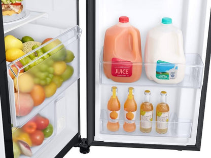 Samsung RS22T5561SG 22 cu. ft. Counter Depth Side-by-Side Refrigerator with Touch Screen Family Hub™ in Black Stainless Steel