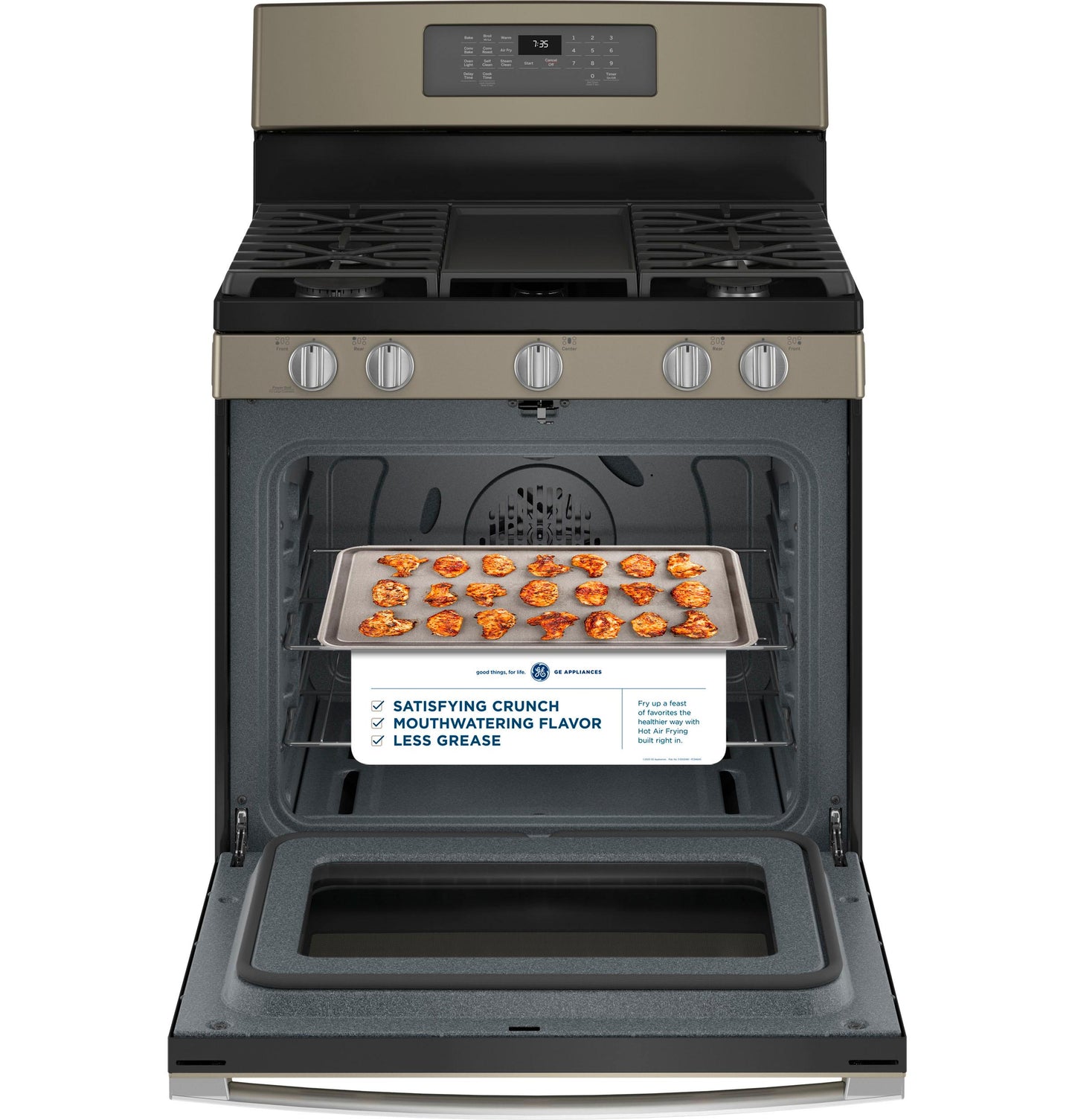 JGB735EPES GE® 30" Free-Standing Gas Convection Range with No Preheat Air Fry