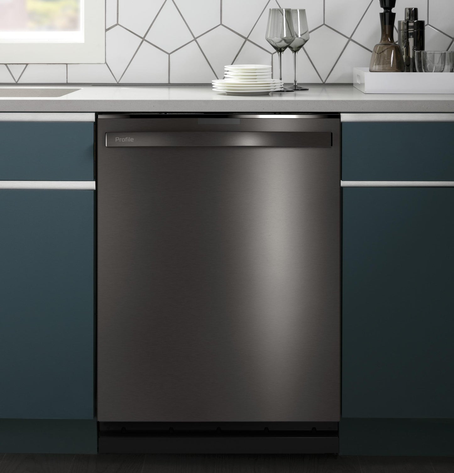 GE Profile™ ENERGY STAR® Top Control with Stainless Steel Interior Dishwasher with Sanitize Cycle & Dry Boost with Fan Assist